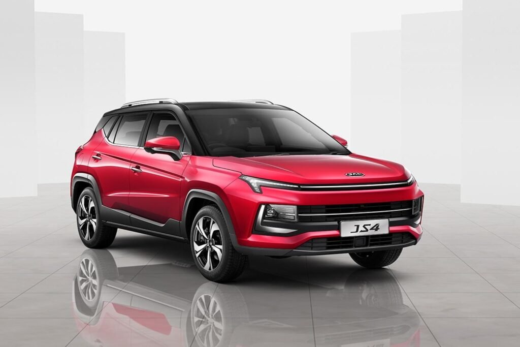JAC JS4 2025 red SUV rental in Dubai – On Track Car Rentals