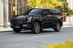 Nissan Patrol 2025 black SUV rental in Dubai – On Track Car Rentals