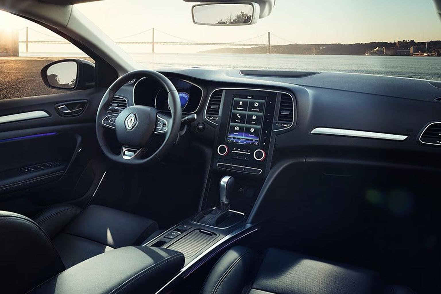 Renault-Megane-2025-Silver-Interior luxury car rental